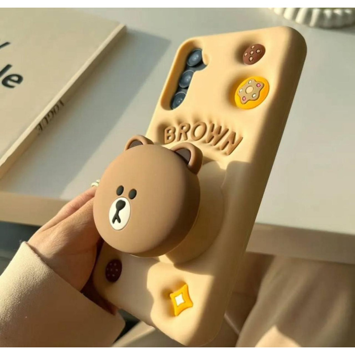 Light Brown Bear Covers for Redmi Phones - Image 3