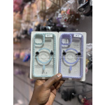 Magsafe Clear Case with glitters for iPhones