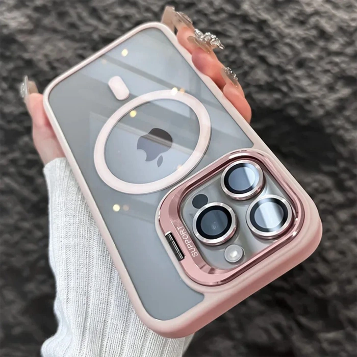 Camera Stand Mag Safe Case for iPhones + Lens Protector - Image 4