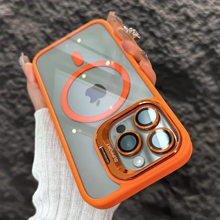 Camera Stand Mag Safe Case for iPhones + Lens Protector - Image 6