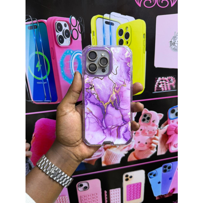 3 in 1 Marble Phone Case for iPhones - Image 5