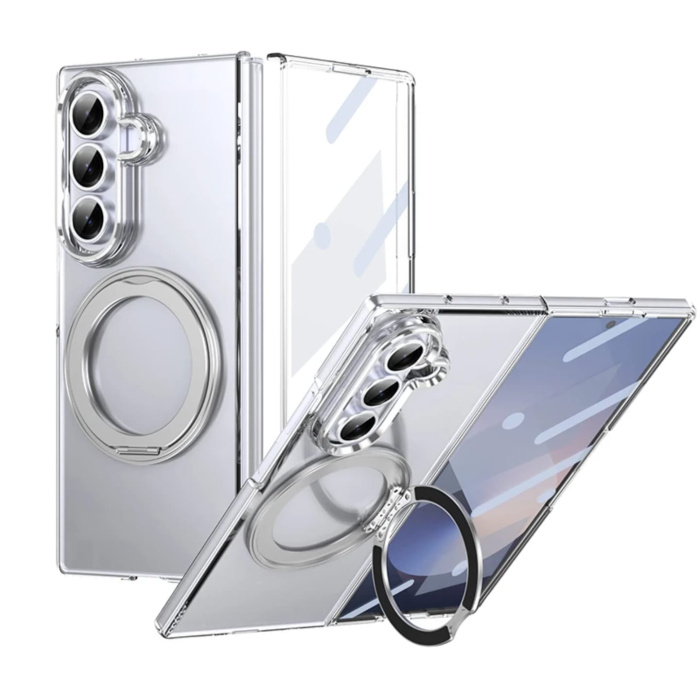 Clear Phone Case with ring for Samsung Fold Phones - Image 2