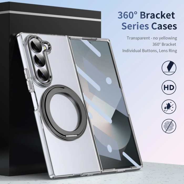 Clear Phone Case with ring for Samsung Fold Phones - Image 5