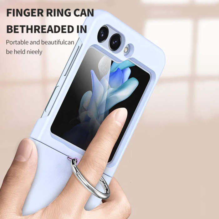 Silicon Case with Ring for Z-Flip Samsung Phones - Image 3