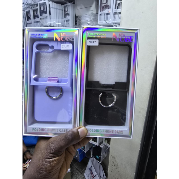 Silicon Case with Ring for Z-Flip Samsung Phones - Image 2