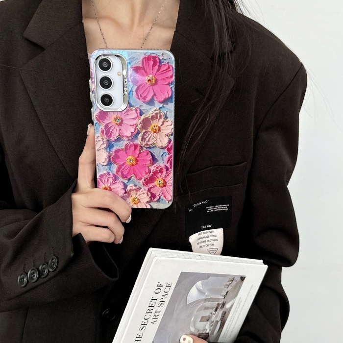 Marble Flower Case For Samsung A Series - Image 2