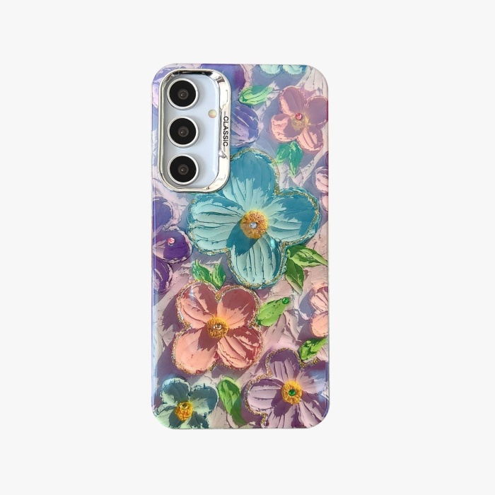 Marble Flower Case For Samsung A Series - Image 5