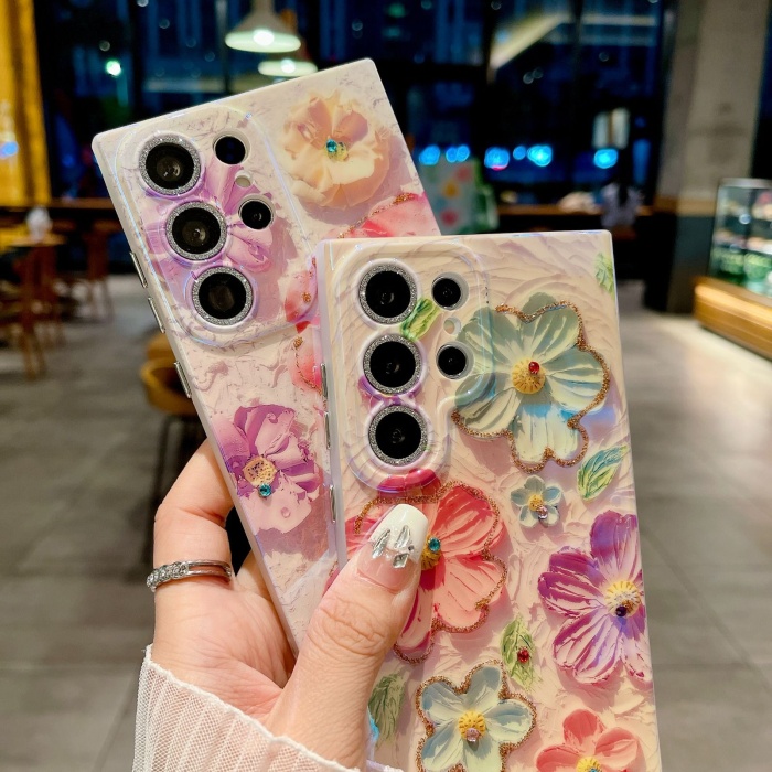 Flower Marble Case For Samsung S series - Image 5