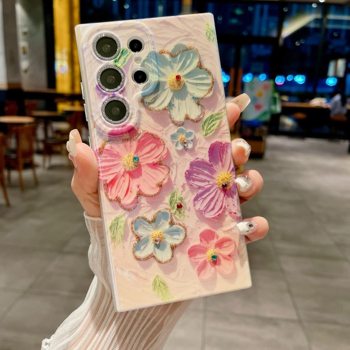 Flower Marble Case For Samsung S series - Image 6