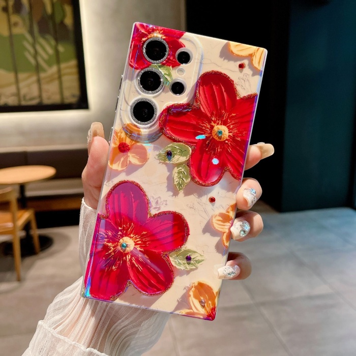 Flower Marble Case For Samsung S series - Image 2