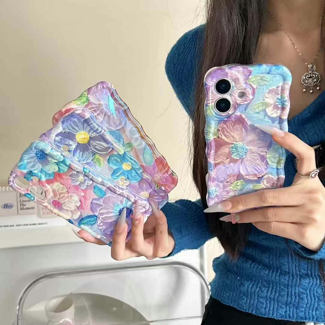 WhatsApp Image 2025-12-31 at 3.23.48 PM (2) Marble Fower Case For IPhones - Image 1